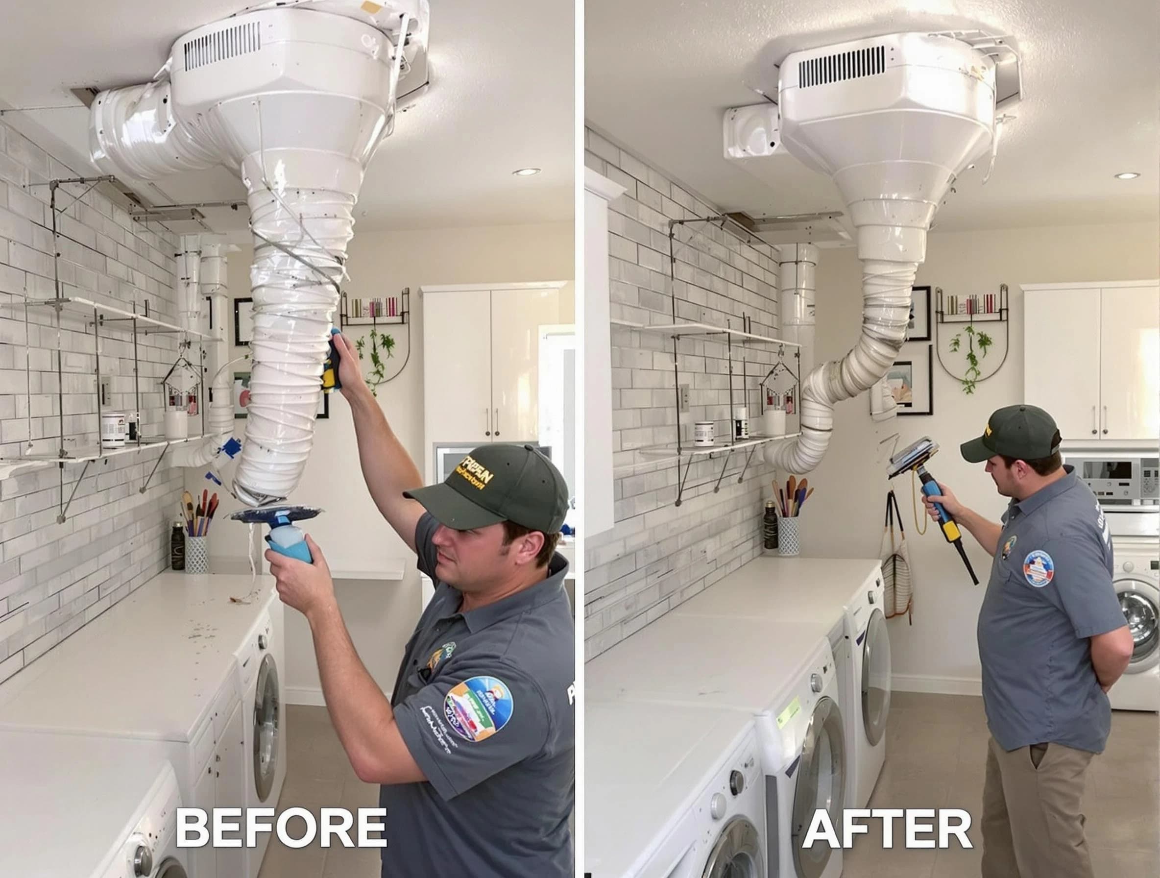 Professional dryer exhaust vent cleaning by Milton Dryer Vent Cleaning in Milton
