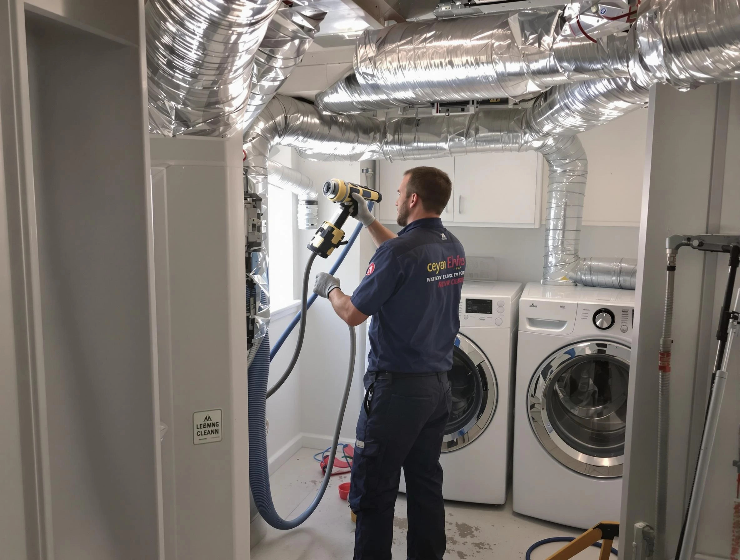 Milton Dryer Vent Cleaning specialist using advanced equipment for thorough duct cleaning in Milton